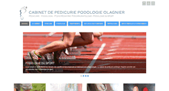 Desktop Screenshot of pedicurepodologue-olagnier.com
