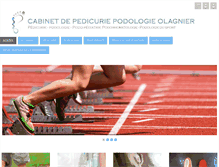 Tablet Screenshot of pedicurepodologue-olagnier.com